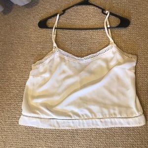 Charolette Rouse - White Crop Top w/ Crotchet